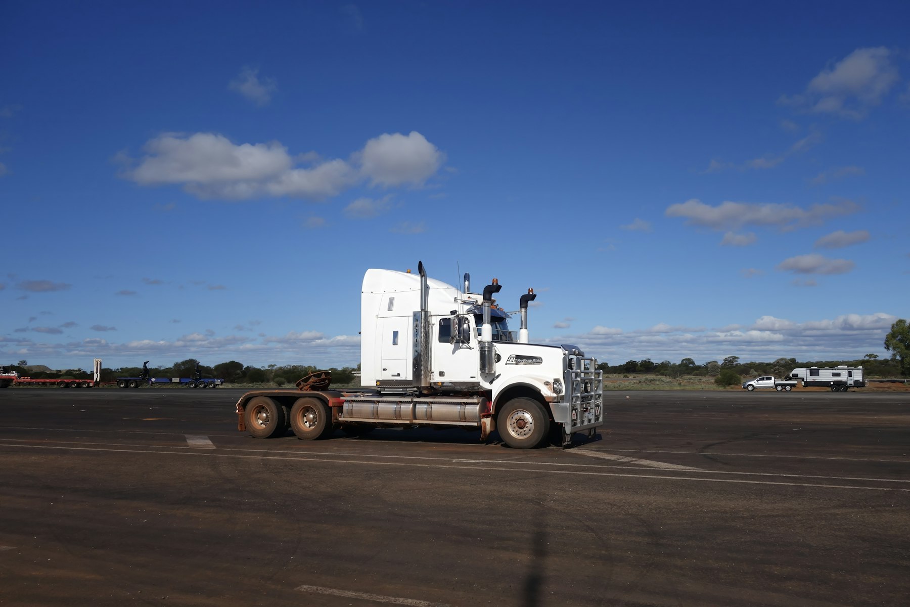 Freight truck on the road